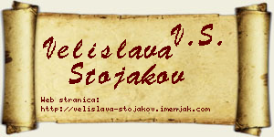 Velislava Stojakov vizit kartica